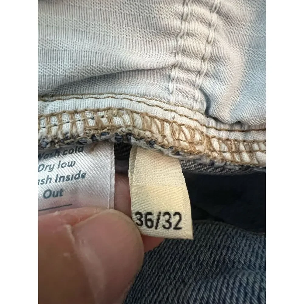 Marine Layer Men's Slim Jeans Blue Size 36x32 Light Wash Denim